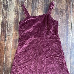 American Eagle burgundy shift dress